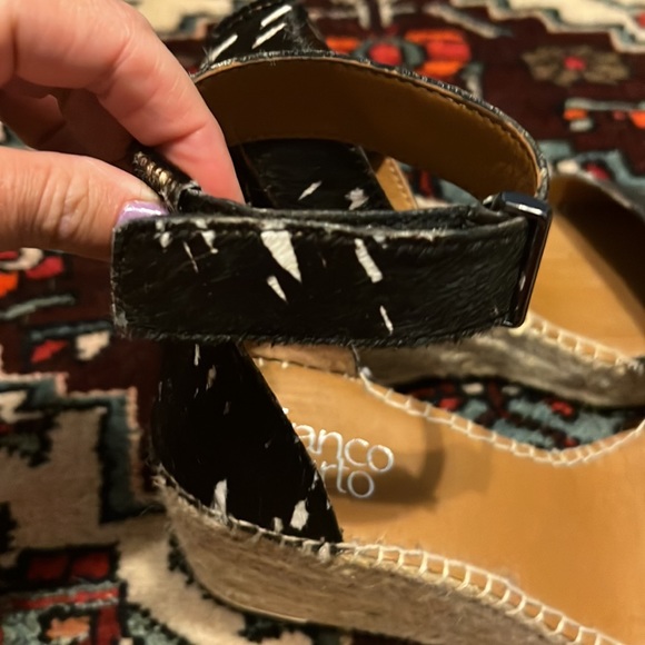 Franco Sarto Platform Animal Print Sandals - Picture 3 of 11